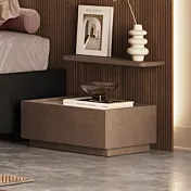 Comodino 1 cassetto, finitura Bronzo, L.55