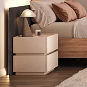 comodino cashmere due cassetti