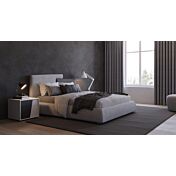 Comodini moderni bicolore, colore laccato opaco Bianco e Nero 