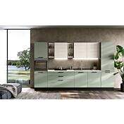 Cucina lineare Made in Italy, L.360, Agave