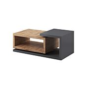 Sala completa moderna, rovere rustico e antracite