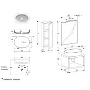 Mobiletti da bagno moderni, Niagara 4 Bis