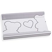 Bagnetto per neonati Winnie, bianco e Grey con decori orsetto