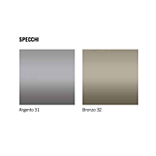 Armadio 2 ante scorrevoli Quercia brown e inserti specchi bronzo