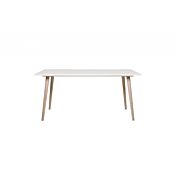 Tavolo in stile nordico in finitura Bianco e Quercia