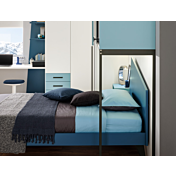 Letto ragazzi Iceberg una piazza e mezza Moretti Compact, Blu navy