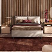 letto avorio imbottito