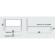letto in ferro satinato bianco