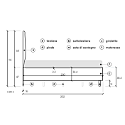 letto bouclè moderno
