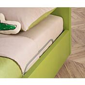 Letto singolo Blip Moretti Compact con contenitore laterale e ruote