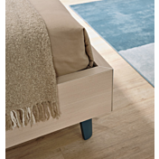 Letto Bend una piazza e mezza Moretti Compact, Larice, Pavone e Champagne