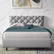 letto imbottito lycra blu