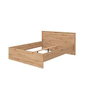 Letto industry economico, finitura Rovere