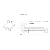letto quadratoni matrimoniale