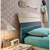 Letto Bend una piazza e mezza Moretti Compact, Larice, Pavone e Champagne