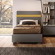 letto senape e grigio