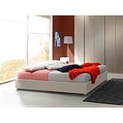 Letto king size senza testata, finitura Tortora