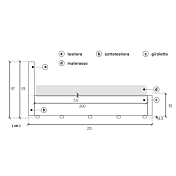 letto in velluto scontato