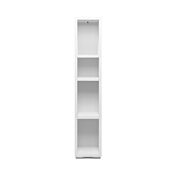 Moderna Libreria salvaspazio finitura Bianco opaco