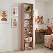 Libreria 5 ripiani, finitura Flamingo