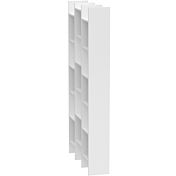 Libreria alta di design, in finitura bianco artik