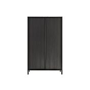 Madia alta per cucina, stile moderno, finitura frassinato nero
