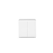 Madia stile minimal con 2 ante finitura Bianco opaco
