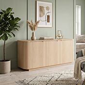 Madia con fianchi stondati, L.180 H.76 P.43, Rovere Lindberg