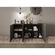 Innovativa Credenza 3 ante in finitura Kadiz e Titanio