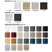 Credenza Moderna, Madia di Design, 4 ante, Bianco Nobilitato e Opera