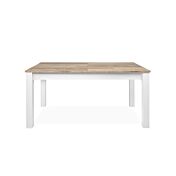 Tavolo Kilsbo con allungo in finitura Bianco opaco e Legno vecchio
