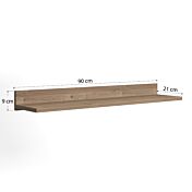 Mensola Ankara rovere