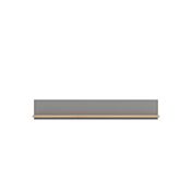 Mensola grigia e rovere, design moderno