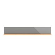 Mensola rovere e grigia, design moderno