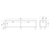 <Misure porta tv Talco