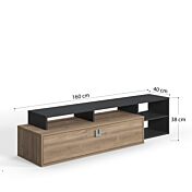 Mobile porta tv Ankara rovere e antracite con un cassetto