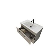 Mobile sospeso da bagno con 2 cassetti, Jog 3 Bis