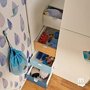 Letto a soppalco con armadio e scrivania Moretti Compact KC511