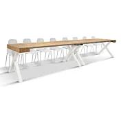 Tavolo consolle allungabile Rovere 