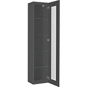 Vetrina sospesa di design con anta battente, finitura Antracite