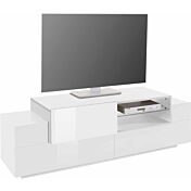 Mobile televisione L.160 cm in offerta, colore Bianco 
