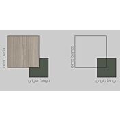 Set zona notte, Settimino, Comò e Comodini, Olmo Bianco, Made in Italy