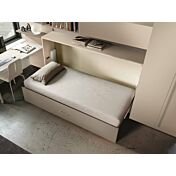 Letto una piazza e mezza trasformabile a scomparsa, Orzo e Visone 