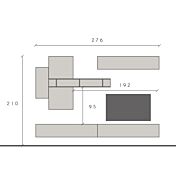 misure parete collezione pareti attrezzate logica
