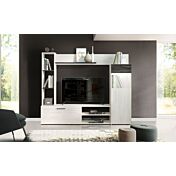 Offerte Black friday, Parete attrezzata 190 cm, finitura Bianco frassino