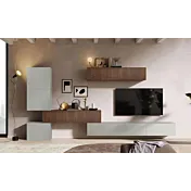 Parete finitura cannetata e piombo