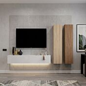 parete con colori legno