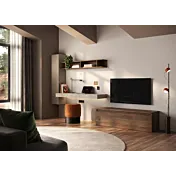 Parete attrezzata con zona studio