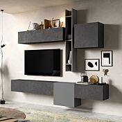 parete in legno grigio