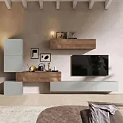 parete sospesa grigio gesso